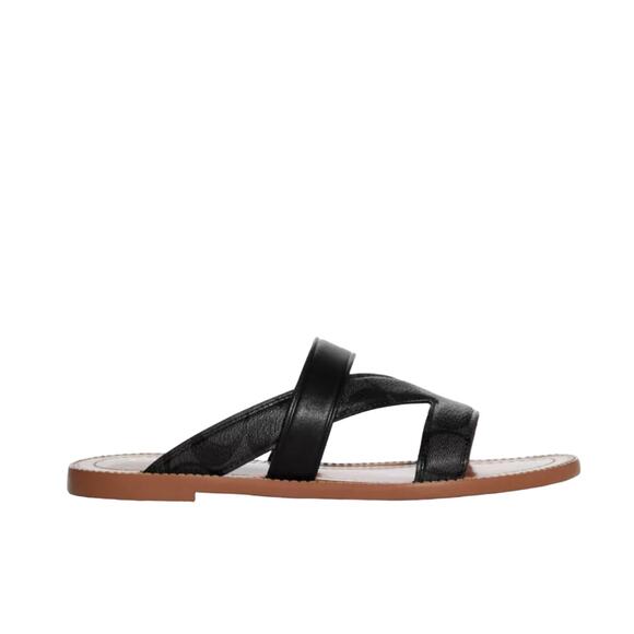 COACH HARLAN SLIP ON SANDALS IN BLACK - SIZE 10 - Picture 5 of 10